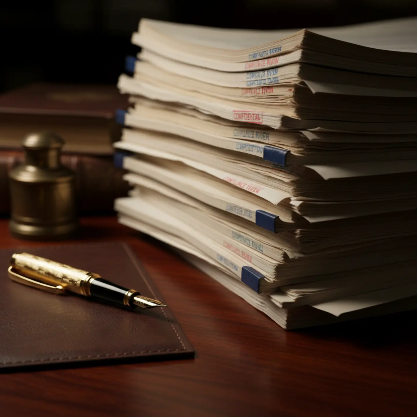 Macro view of legally binding compliance documents