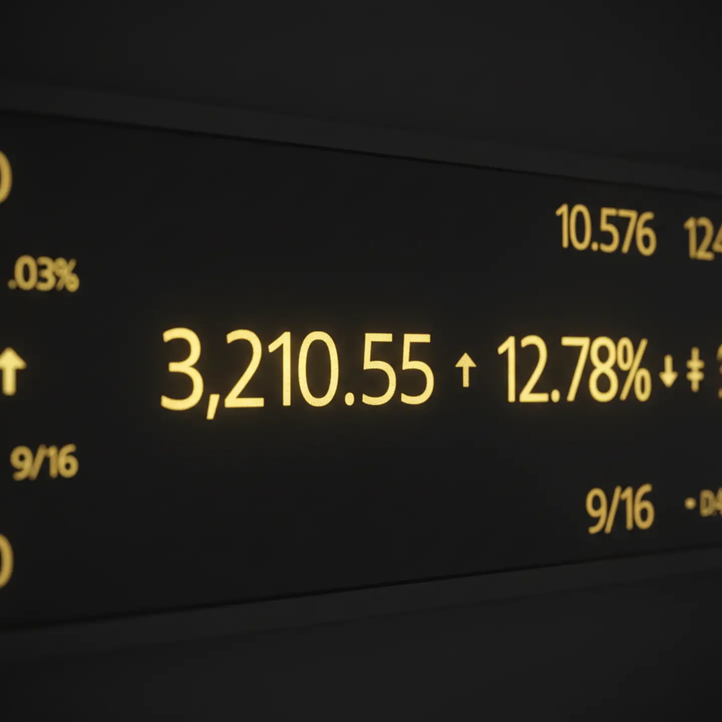 Digital tote board displaying syndicate fractions